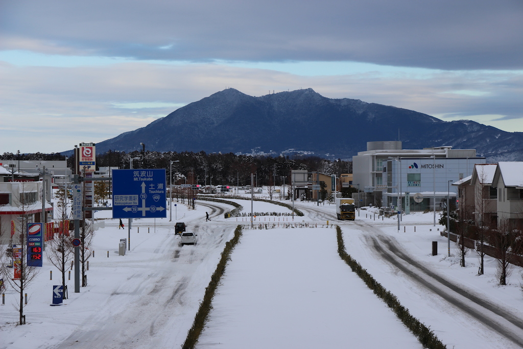 筑波山　２月８日大雪のあと